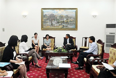 Thứ trưởng Nguyễn Thanh Hòa tiếp xã giao Đoàn Bộ Bình đẳng giới và Gia đình Hàn Quốc