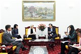Bộ trưởng Đào Ngọc Dung tiếp Đại sứ Đan Mạch tại Việt Nam