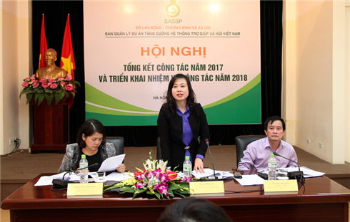 Hội nghị tổng kết công tác năm 2017 và triển khai nhiệm vụ công tác năm 2018 Ban quản lý Dự án Tăng cường hệ thống trợ giúp xã hội Việt Nam