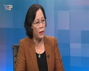 Bộ trưởng Bộ Lao động Thương binh và Xã hội Phạm Thị Hải Chuyền trả lời về vần đề giải quyết chính sách cho hộ nghèo